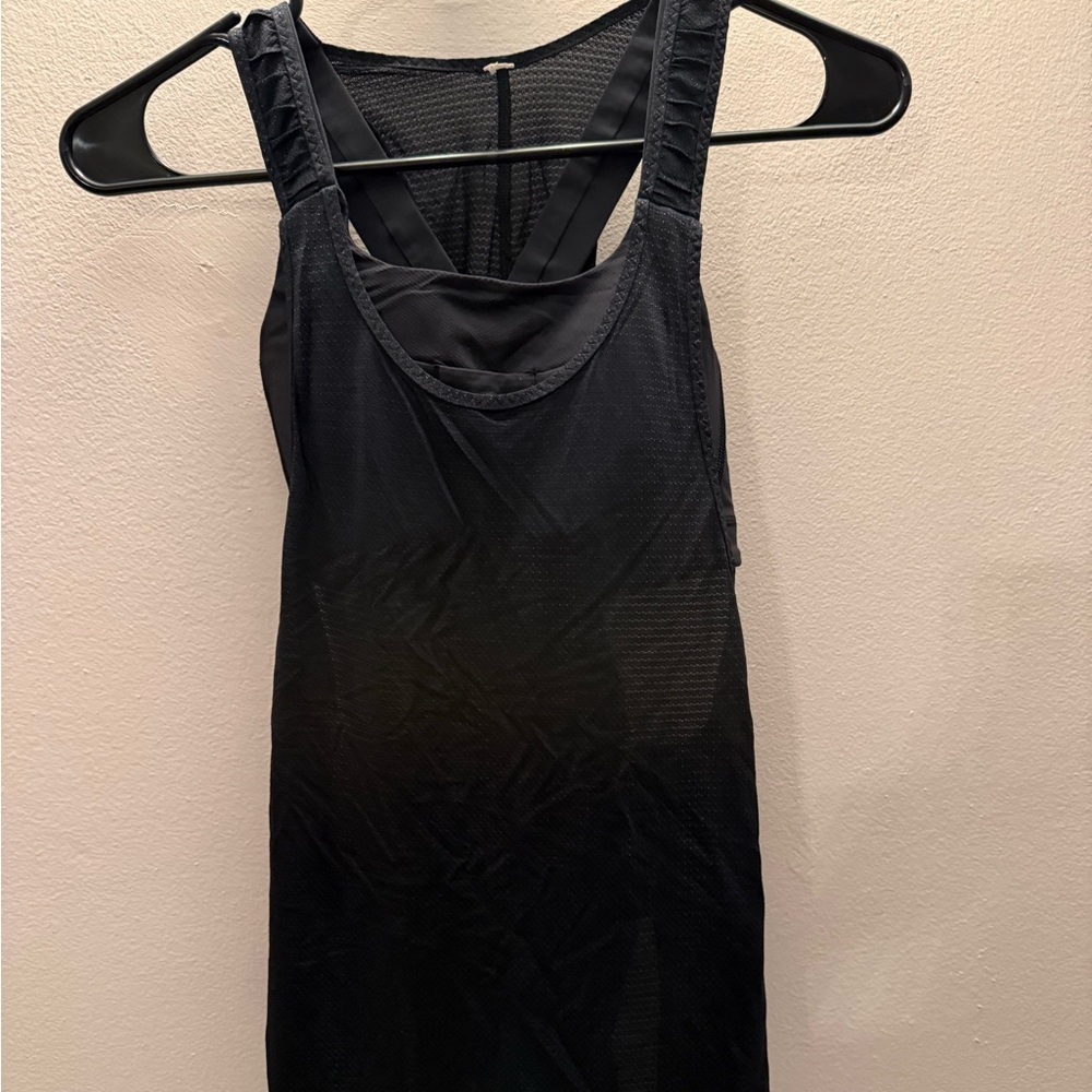 lululemon athletica Black Mesh Tank Top